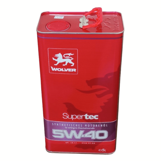 Wolver Supertec 5W-40 synthetic engine oil 5 litres