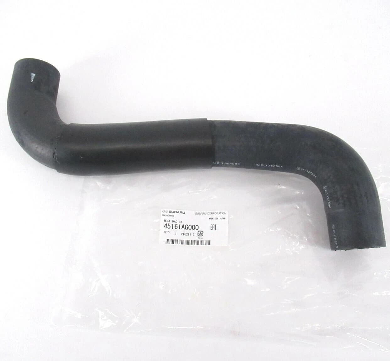 Subaru Radiator Inlet Hose 45161-AG000 / 45161-AG070 Upper Hose EJ20 EJ25 Engines - Image 1