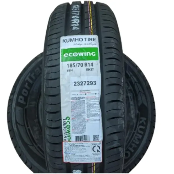 185/70R14 88H Kumho Ecowing KH27 Tyre  Fuel Efficient, Quiet & Durable - Image 1