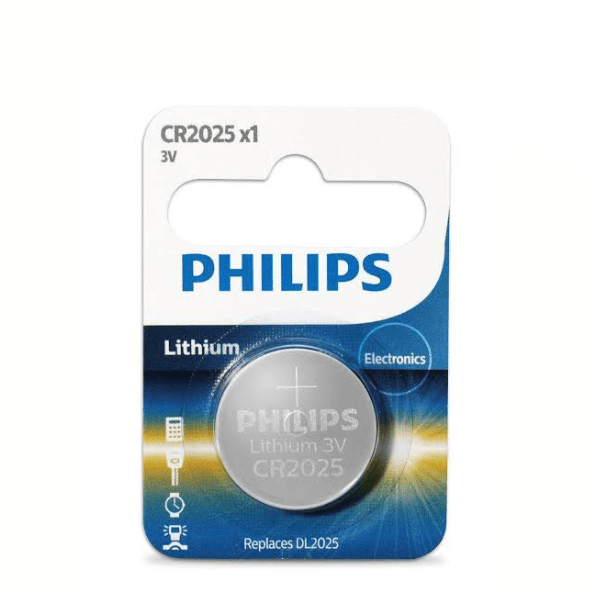 Philips CR2025 3V Lithium Coin Cell Battery (DL2025 Equivalent) – Car Remote Key FOB Battery in Kenya | Spares Mall