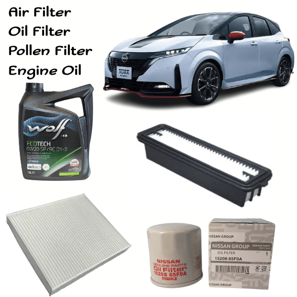 Nissan Note E13 e-POWER Service Kit HR12DE | Oil Filter, Air Filter & 4L Engine Oil