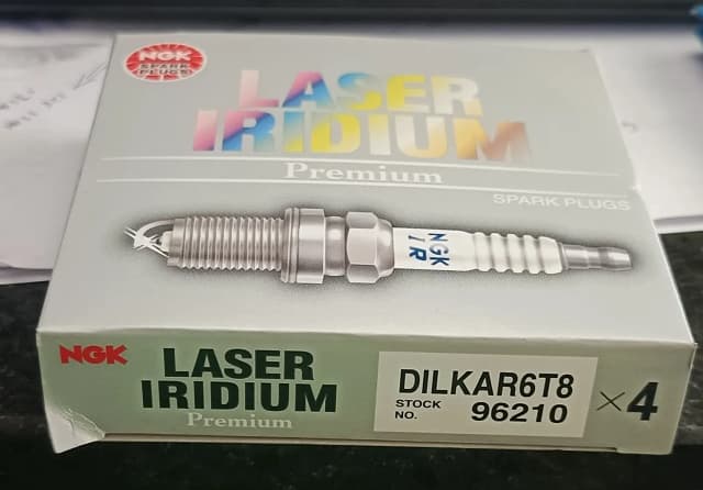 NGK 96210 DILKAR6T8 Laser Iridium Spark Plugs