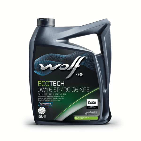 0W16 Wolf ECO TECH SP/RC G6 XFE Full Synthetic Engine Oil 5 Litres