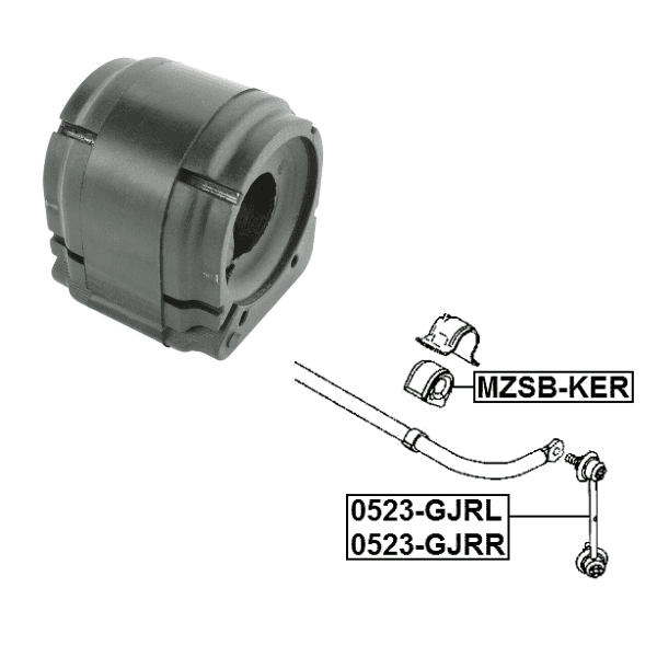 MZSB-KER – Rear Stabilizer Bar Bush Mazda CX-5 KE/KF & CX-9 TC