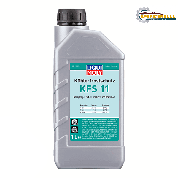 LIQUI MOLY Coolant & Antifreeze KFS 11/G11 Ethylene Glycol Radiator Coolant 1 Litre