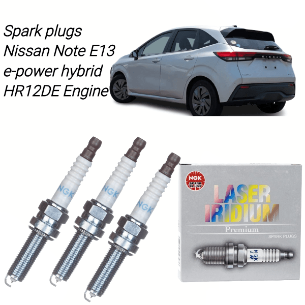 Nissan Note E13 e-POWER HR12DE NGK Laser Iridium Spark Plugs set