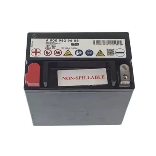 Mercedes-Benz Auxiliary Battery 0009829608 12V 12Ah 200A FIAMM AGM