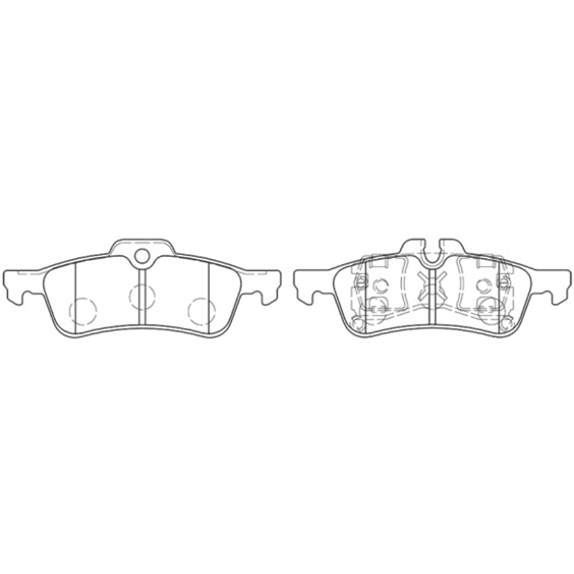 34216761288 NiBK PN0354 Rear Brake Pads High Performance & Low Dust MINI Cooper & One Models