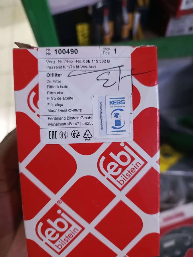 Oil Filter 06E115562B Audi A4, A5, A6, A7, A8, Q7 with 3.0 TFSI, S4, S5 quattro Engines (2008–2019