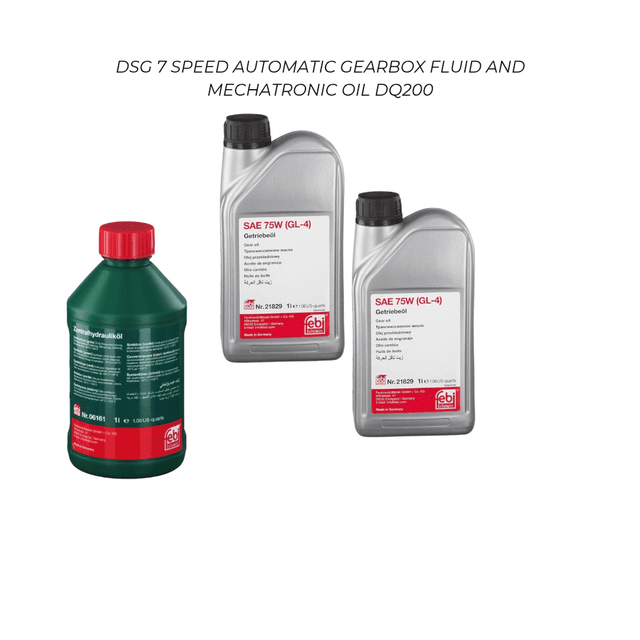 DSG 7-Speed DQ200 Automatic Gearbox & Mechatronic Oil Kit – Febi Bilstein SAE 75W GL-4 & Hydraulic Oil