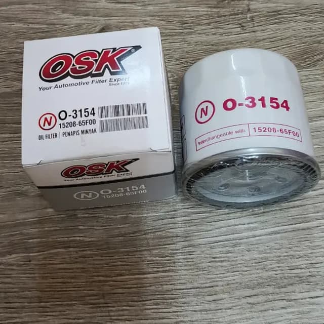 Nissan OSK Engine Oil Filter O-3154 15208-65F00 Nissan & Renault