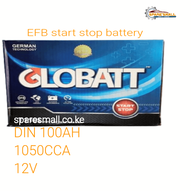 DIN100 EFB LN5 Globatt Car Battery in Kenya 12V 1050 CCA