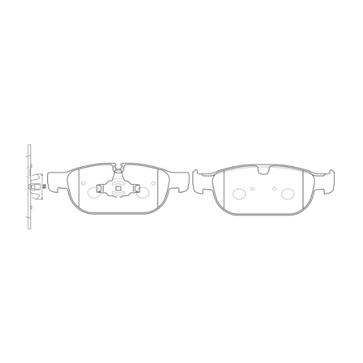 Front Brake Pads NIBK PN0696 Volvo XC60, XC40, XC90, V60