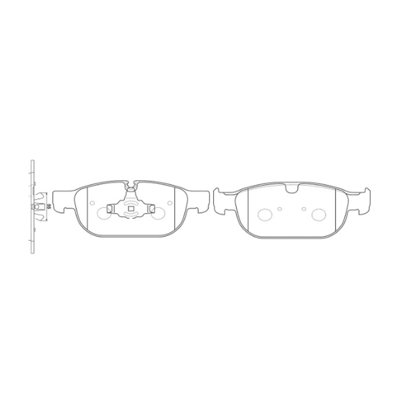 Front Brake Pads NIBK PN0696 Volvo XC60, XC40, XC90, V60