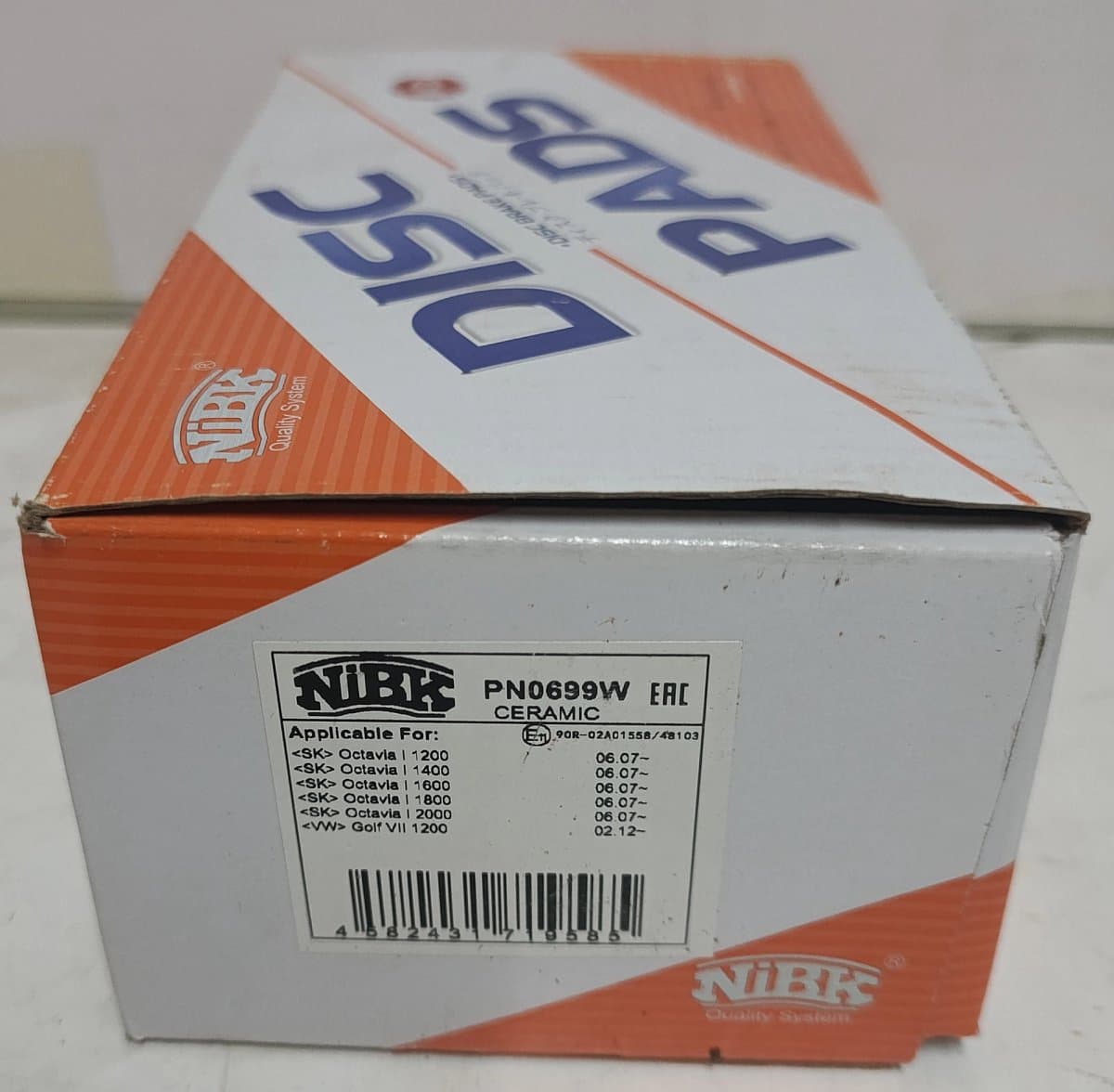 NIBK Front Brake Pads PN0699W Golf Mk7, Audi A3 8V, Leon Mk3, Octavia 5E 5Q0698151C