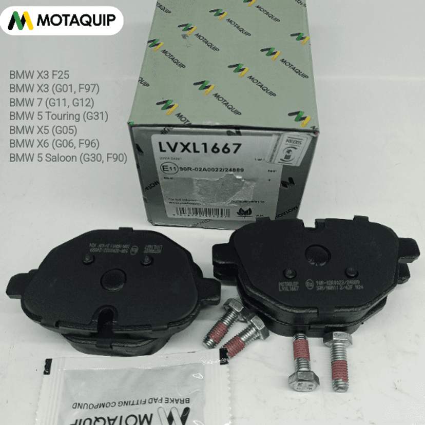 MOTAQUIP LVXL1667 Rear Brake Pads for BMW X3 F25 – Best Price in Kenya