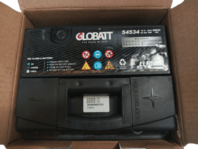 Globatt DIN45 54534 12V 44AH CCA390 SMF Battery – High-Performance Maintenance-Free Battery battery in Nairobi Kenya
