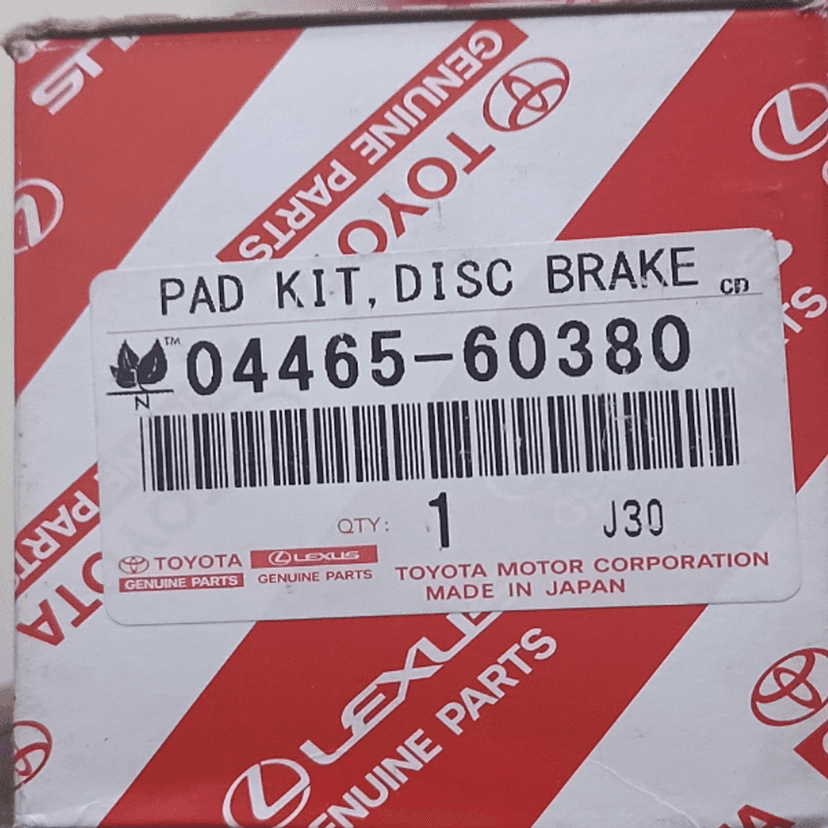 Genuine Toyota Land Cruiser 300 Series Lexus GX550 Front Brake Pads 04465-60380 at a good price in Kenya