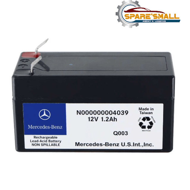 Mercedes-Benz 12V 1.2Ah Rechargeable Lead Acid Auxiliary Battery – N000000004039