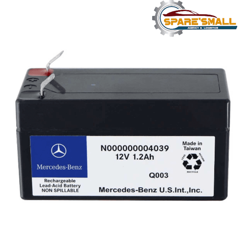 Mercedes-Benz 12V 1.2Ah Rechargeable Lead Acid Auxiliary Battery – N000000004039