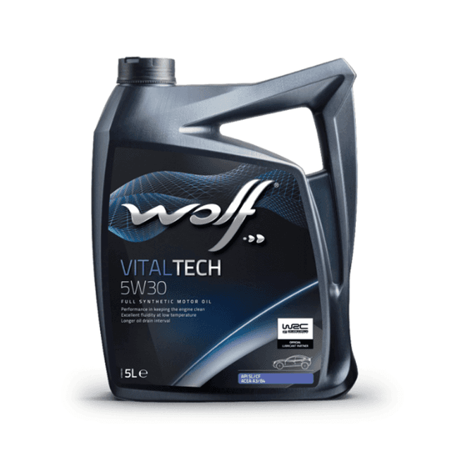 WOLF VITALTECH 5W30 – 5 Litres SYNTHETIC ENGINE OIL