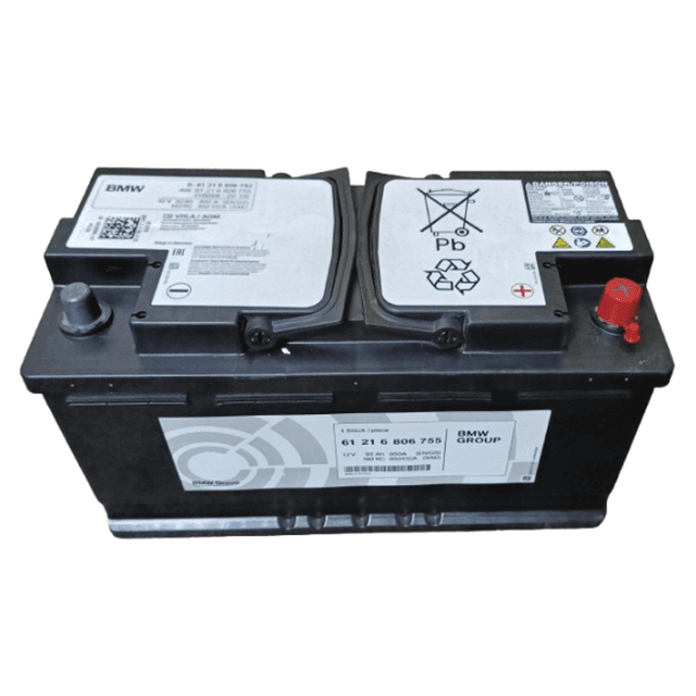 Original BMW AGM Battery – 92Ah 12V 850 CCA 61216806755