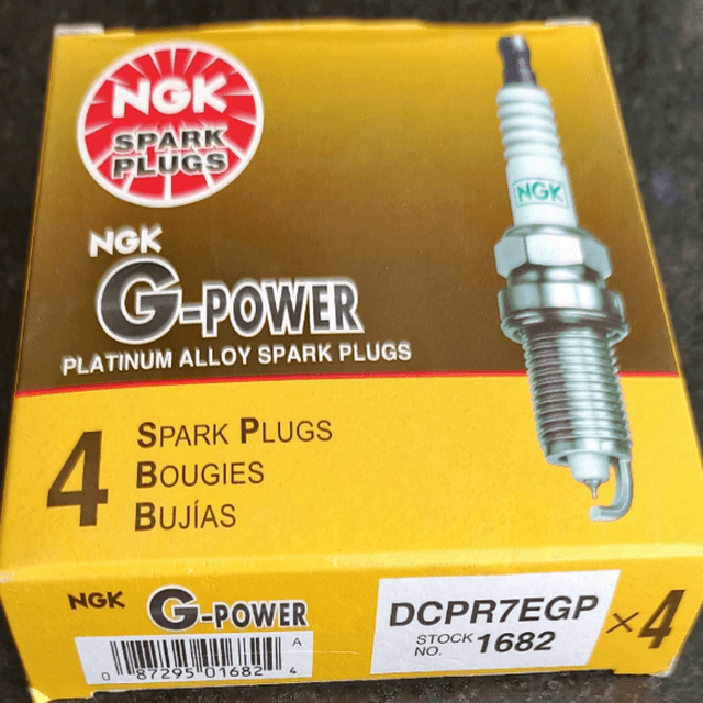 NGK G-Power Platinum Spark Plug DCPR7EGP 1682 Pack of 4